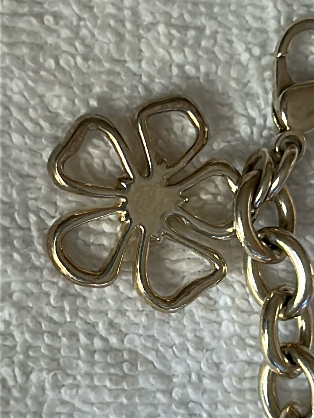 Tiffany & Co. Silver Flower Charm Bracelet - Picture 5 of 7